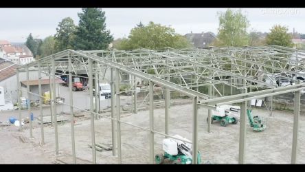 Embedded thumbnail for Réemploi d&amp;#039;une charpente métallique par la commune de Bouxwiller (67)