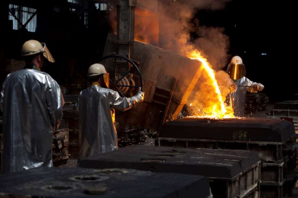 Coulée dans une fonderie