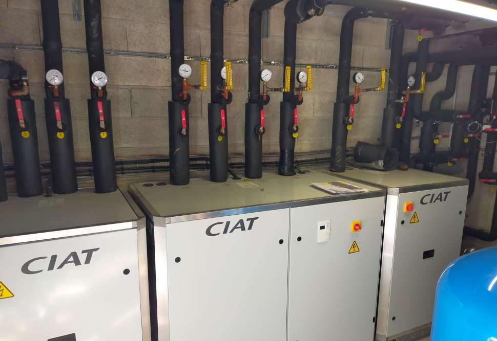 Installation de géothermie sur le pôle de santé d'Estissac