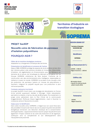 SOPREMA - Économie circulaire / Valorisation matière