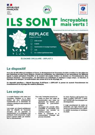 REPLACE - Transformation de plastiques multi-composants
