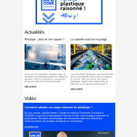 lettre d'information Code Climaxion - Plastique raisonné